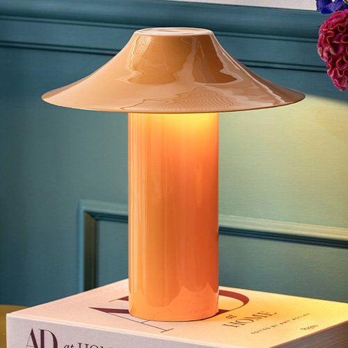 Lampe à poser en métal orange - Catania