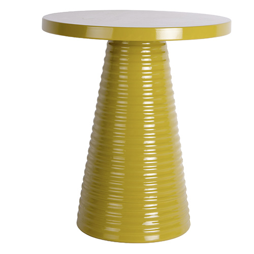 Table d'appoint en métal vert olive - Catania