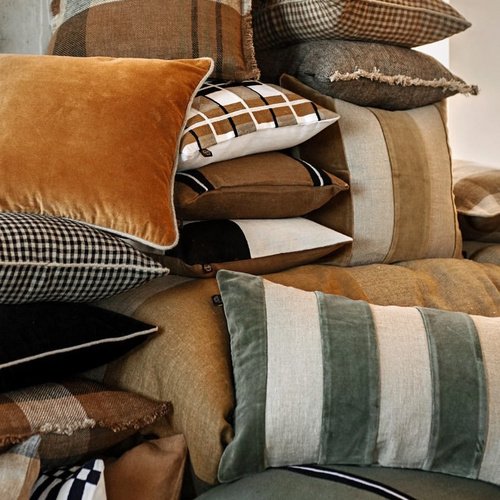 Pack intérieur & Housse de coussin en velours Gold 45 x 45 cm - New Delhi