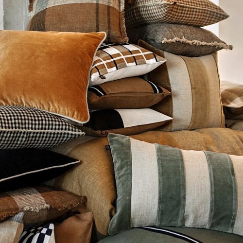 Pack intérieur & Housse de coussin en velours Gold 40 x 60 cm - New Delhi