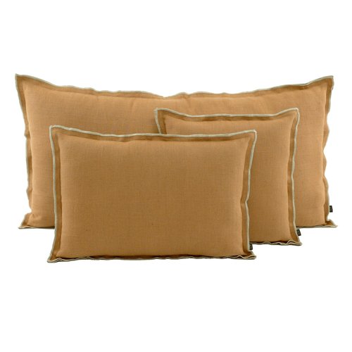 Pack intérieur & Housse de coussin en lin lavé tabac 40 x 60 cm - Seoni