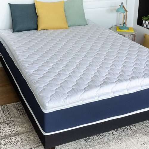 Sur matelas déhoussable mémoire de forme 160x200 Memory Plus Hbedding - Mousse haute densité