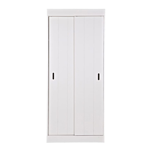 Armoire 2 portes en pin blanc - Collection Row - Woood