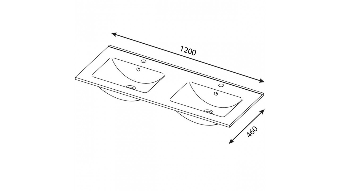 Meuble de salle de bain suspendu double vasque intégrée 120cm 2 tiroirs Chêne cannelé +miroir +colonne ouverture droite - Venice