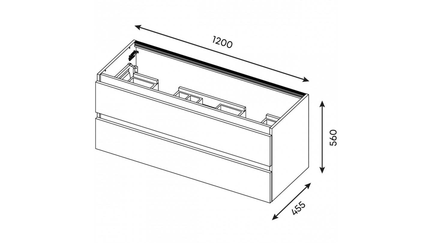 Meuble de salle de bain suspendu double vasque intégrée 120cm 2 tiroirs Chêne cannelé +miroir +colonne ouverture droite - Venice