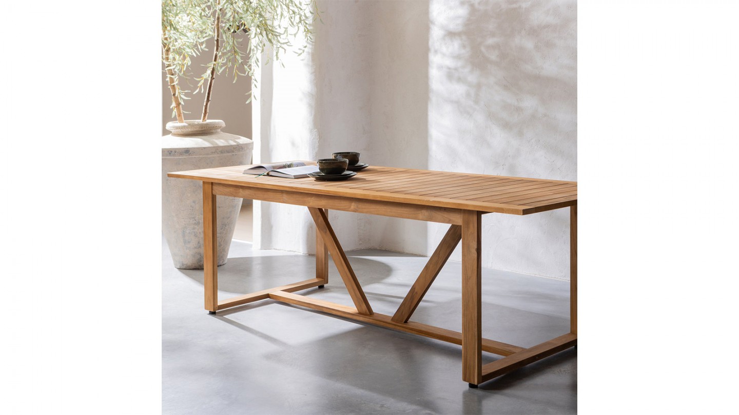 Table de jardin en teck 240 cm - Beaver