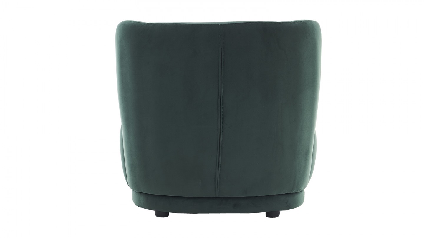 Fauteuil en velours vert - Ester