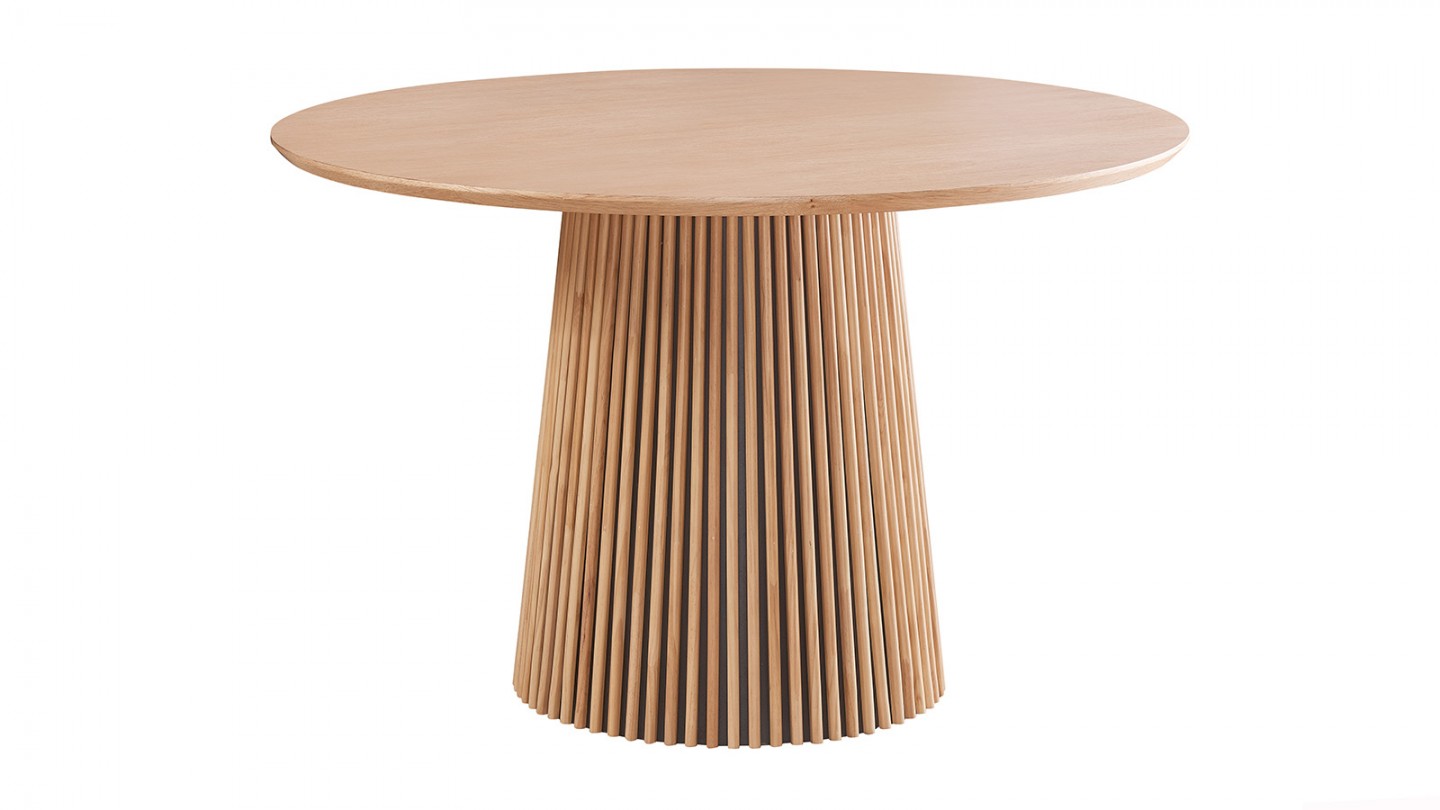 Table à manger ronde en bois 4 personnes - diamètre 120 cm - Ada