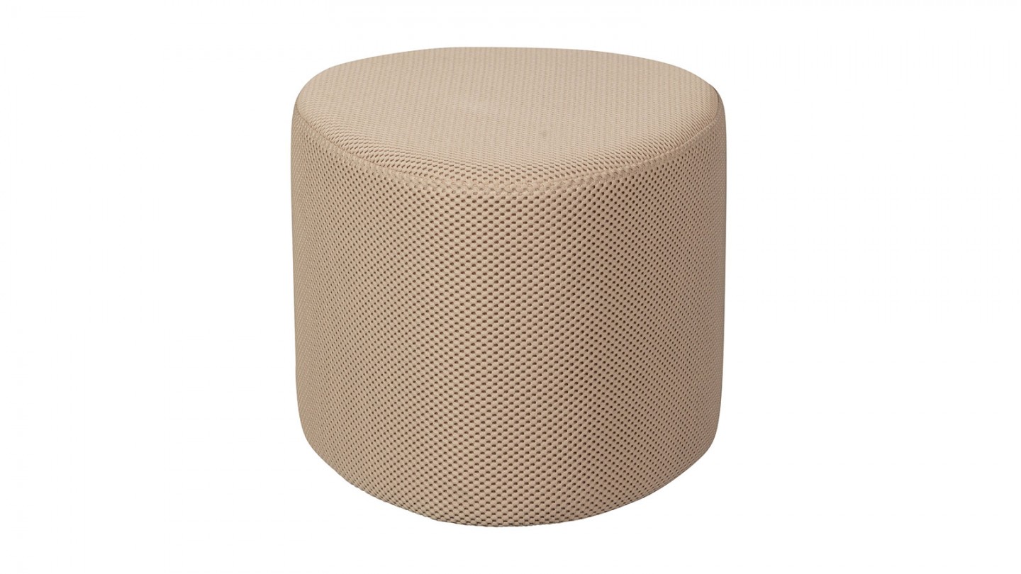 Pouf en mesh beige - Puuk