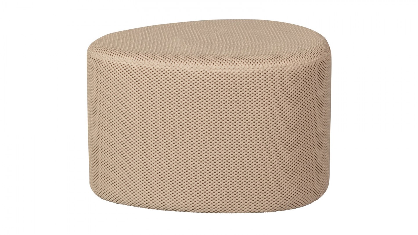 Pouf en mesh beige - Puuk