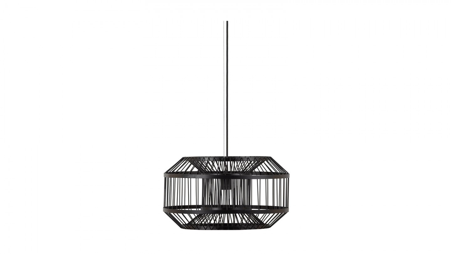 Suspension en métal noir 50 cm - Esila