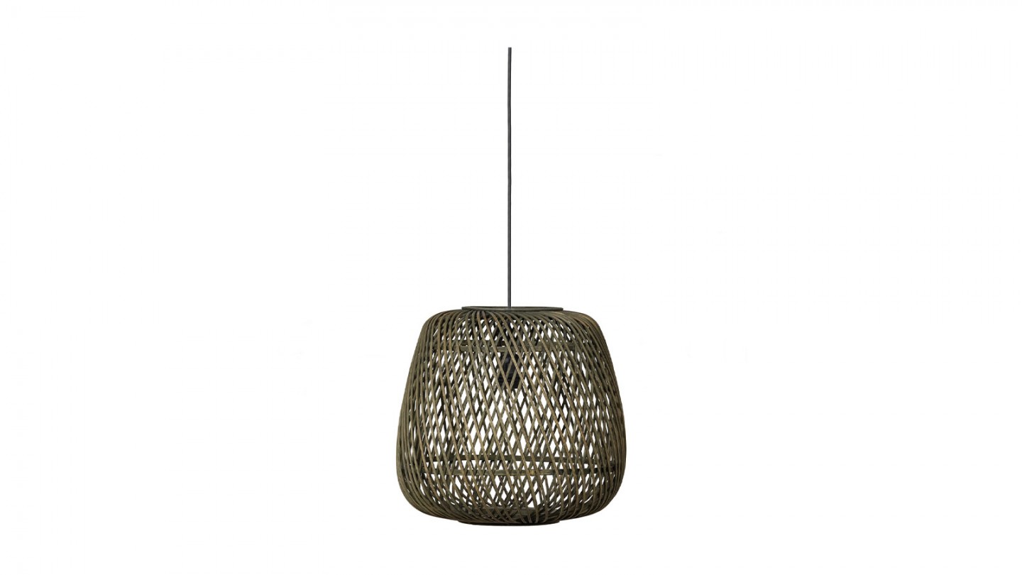 Suspension en bambou vert 36cm - Moza