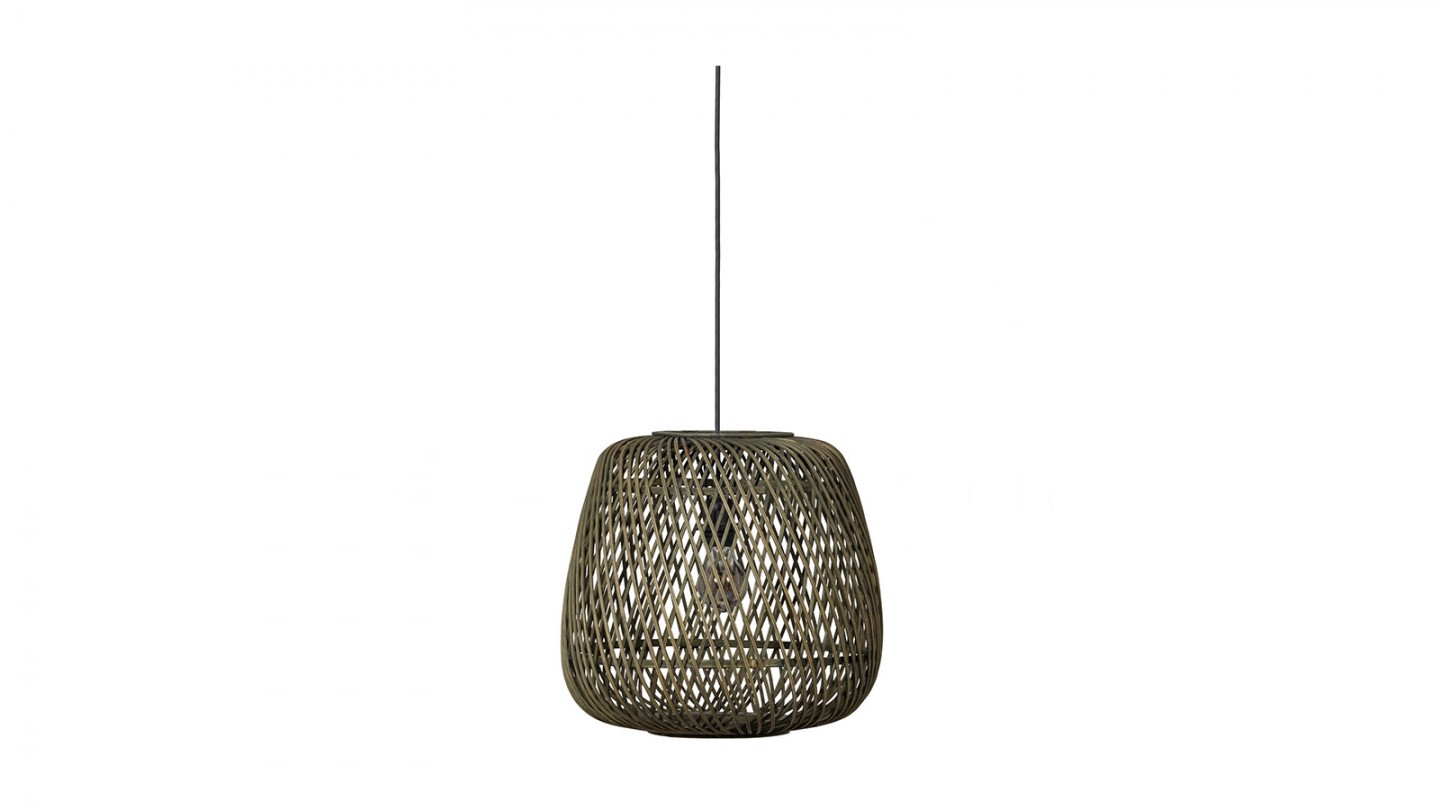 Suspension en bambou vert 36cm - Moza