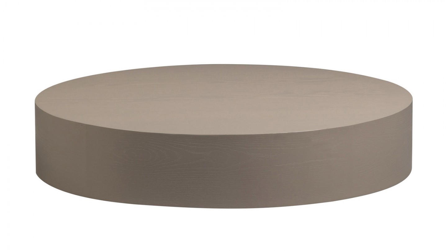 Table basse ronde grège 100cm - Shield