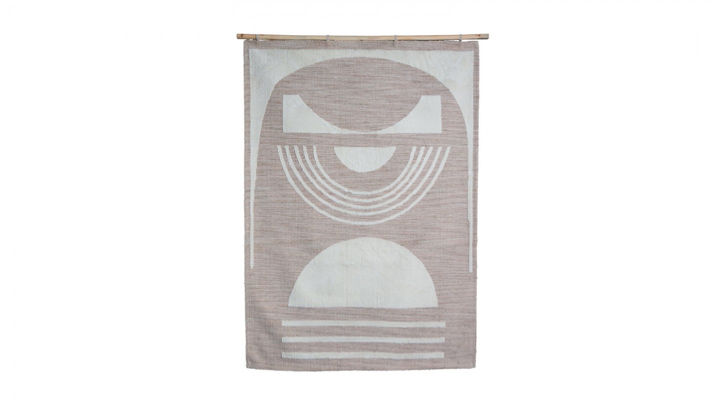 Tapis en jute au décor graphique 170x240cm - Juup