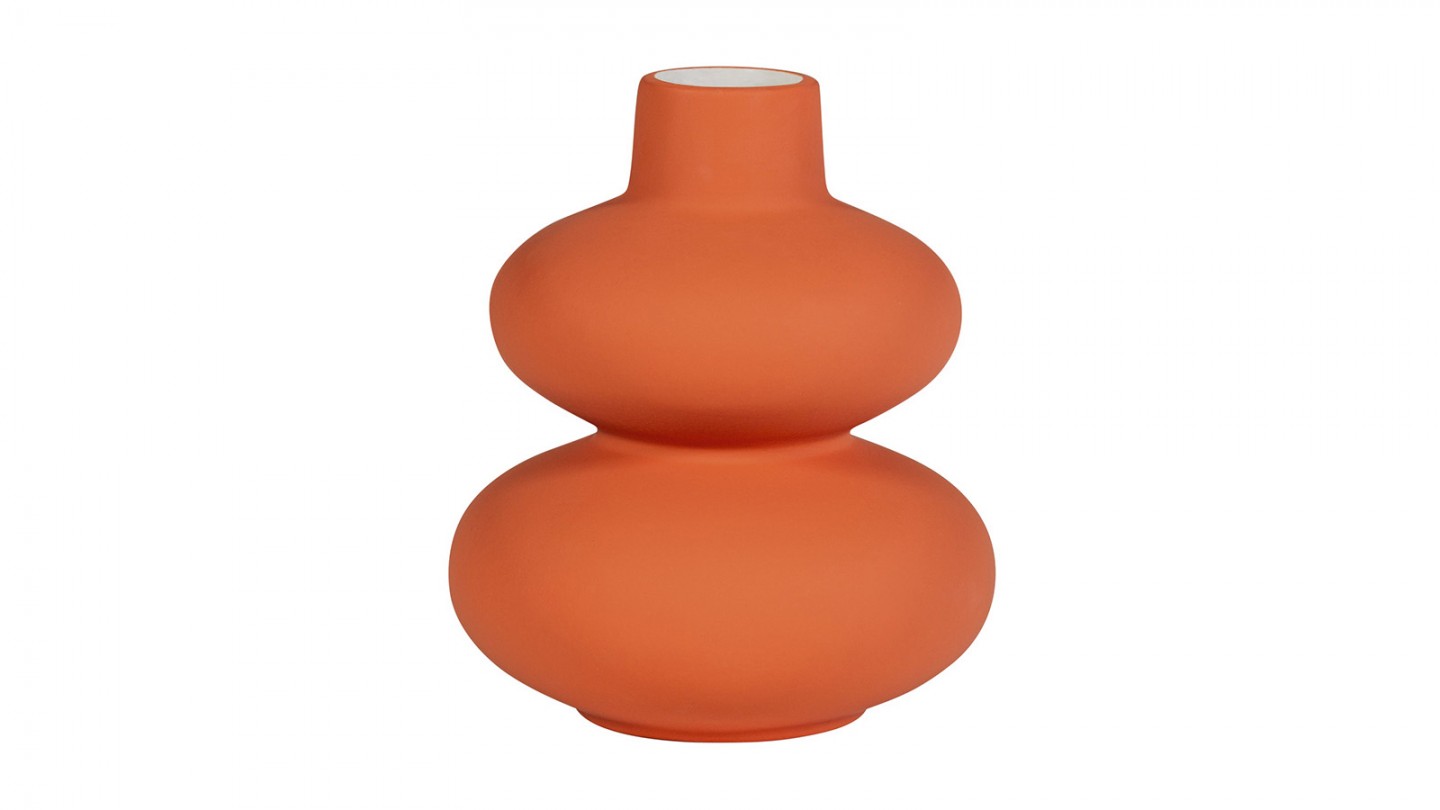 Vase en créatique orange - Sensual