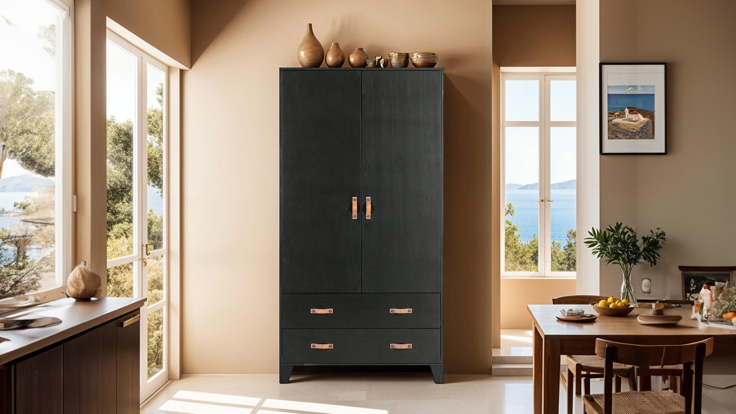 Armoire en bois noir - Dian - Woood