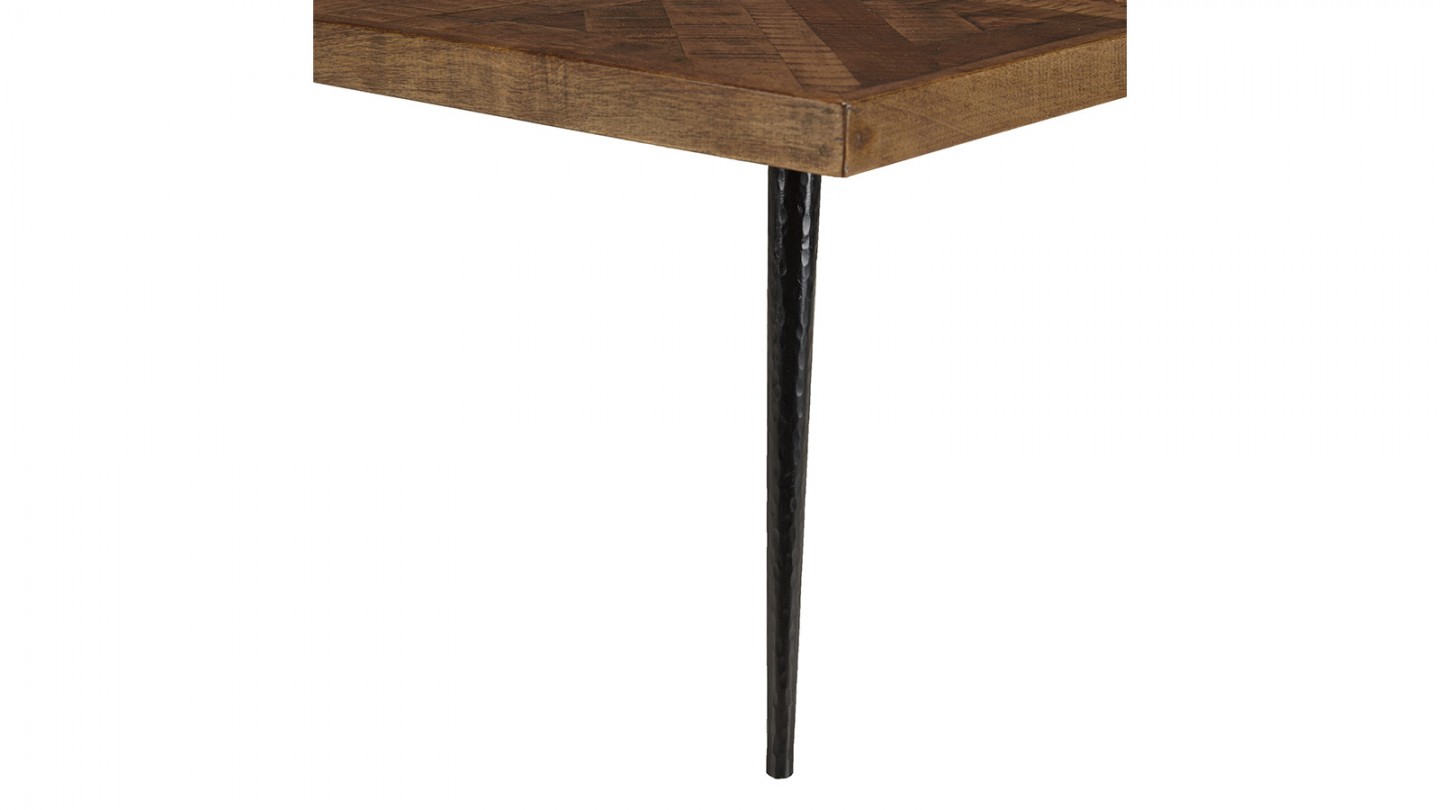 Table basse rectangulaire 135cm en bois recyclé - Kiara