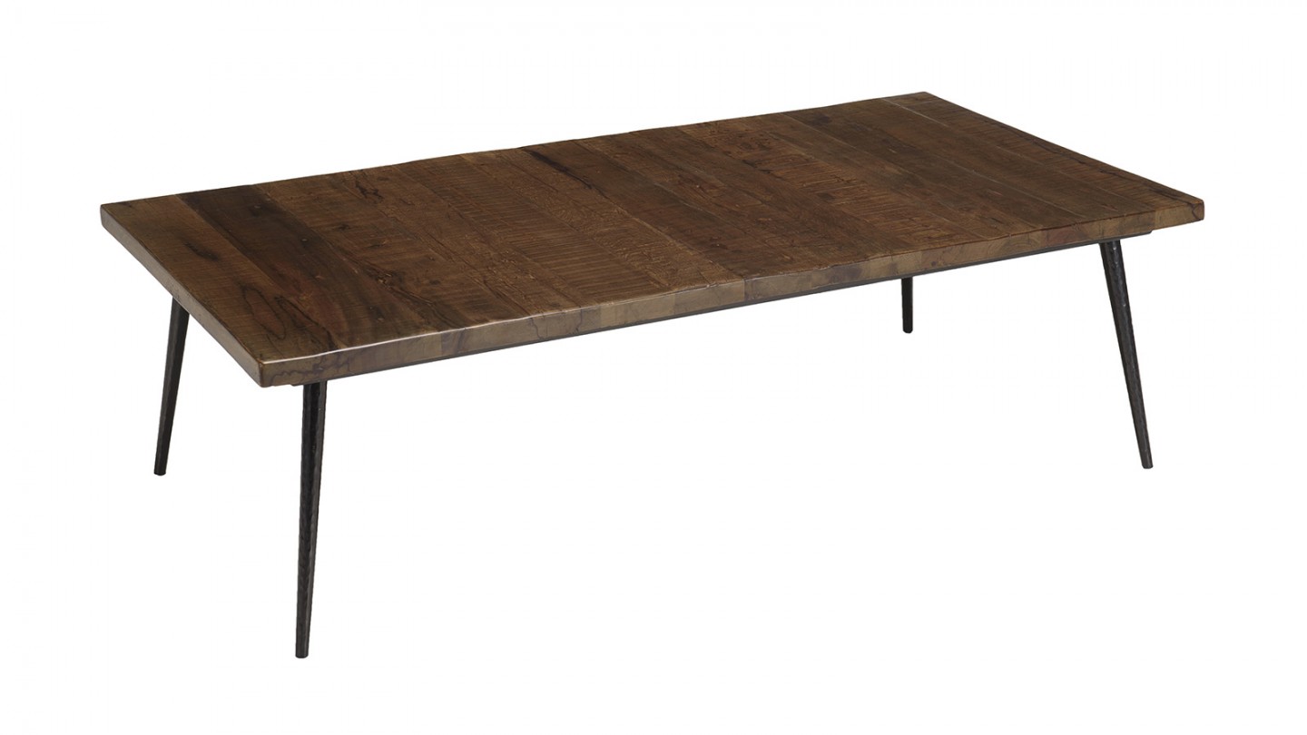 Table basse rectangulaire 135cm en bois recyclé - Kiara