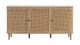 Buffet 3 portes couleur chêne et cannage 150 cm - Bali