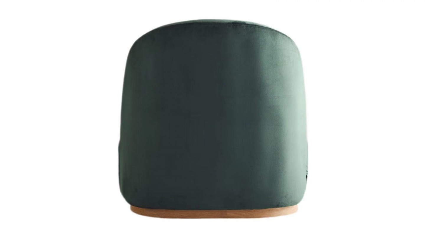 Fauteuil en velours vert - Colette