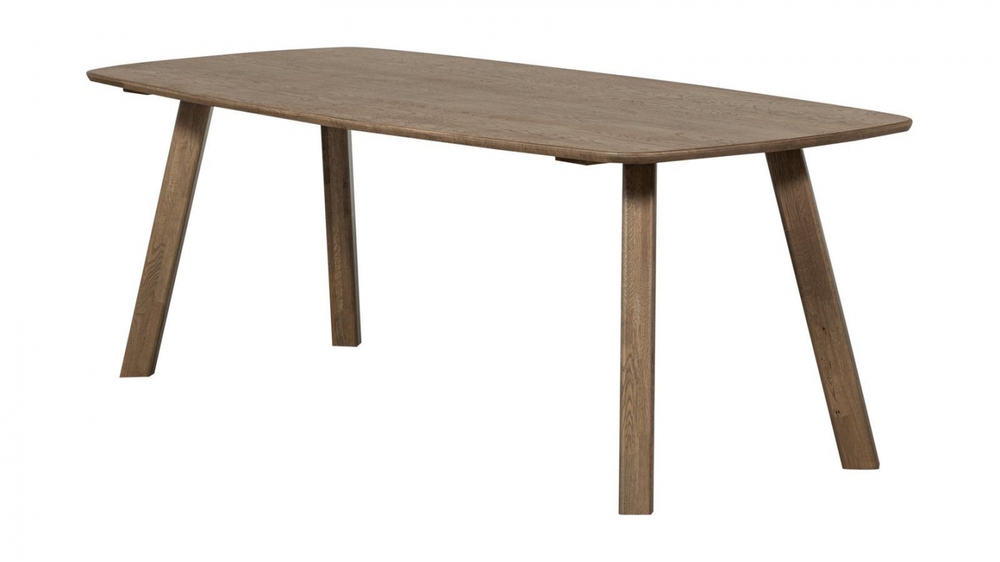 Table à manger ovale en bois foncé FSC 180 cm - Tablo