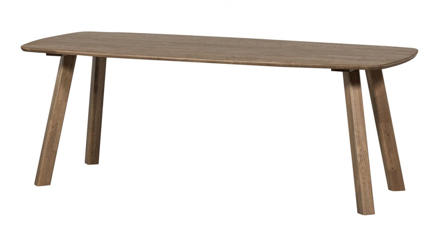 Table à manger ovale en bois foncé FSC 180 cm - Tablo