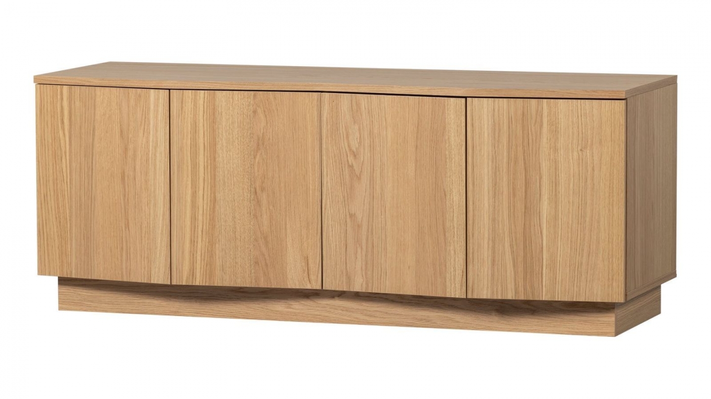 Meuble TV 4 portes en bois FSC 133 cm - Zuma