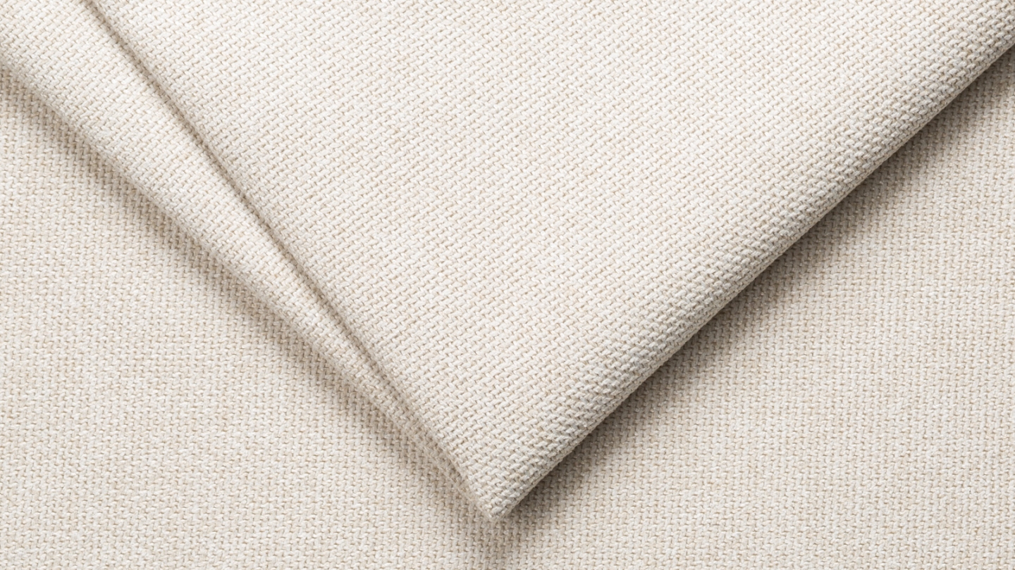 Canapé d'angle 5 places convertible réversible avec coffre de rangement en tissu beige - Harper New