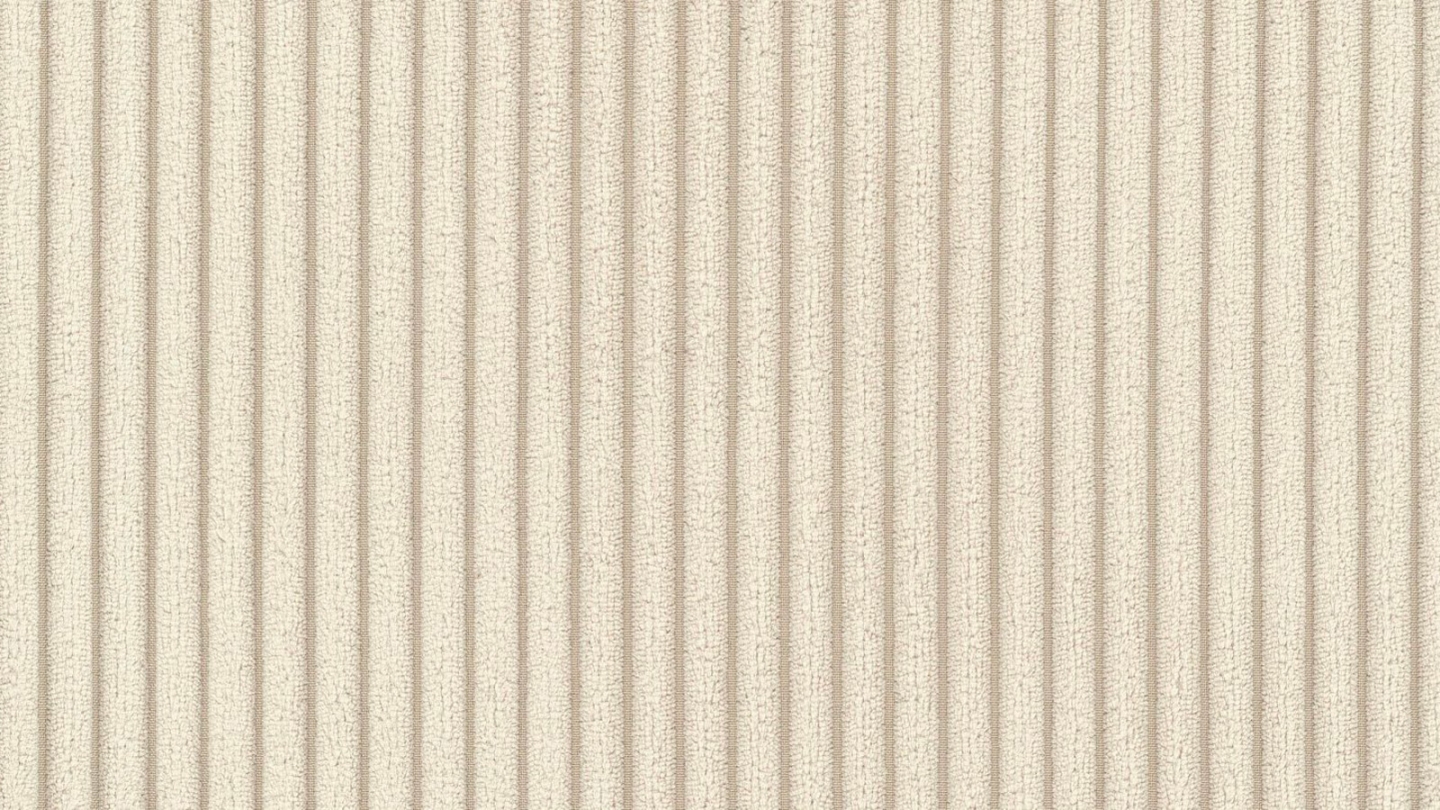 Canapé d'angle convertible réversible 5 places en velours côtelé beige - Ouverture express - Couchage quotidien - Leandro