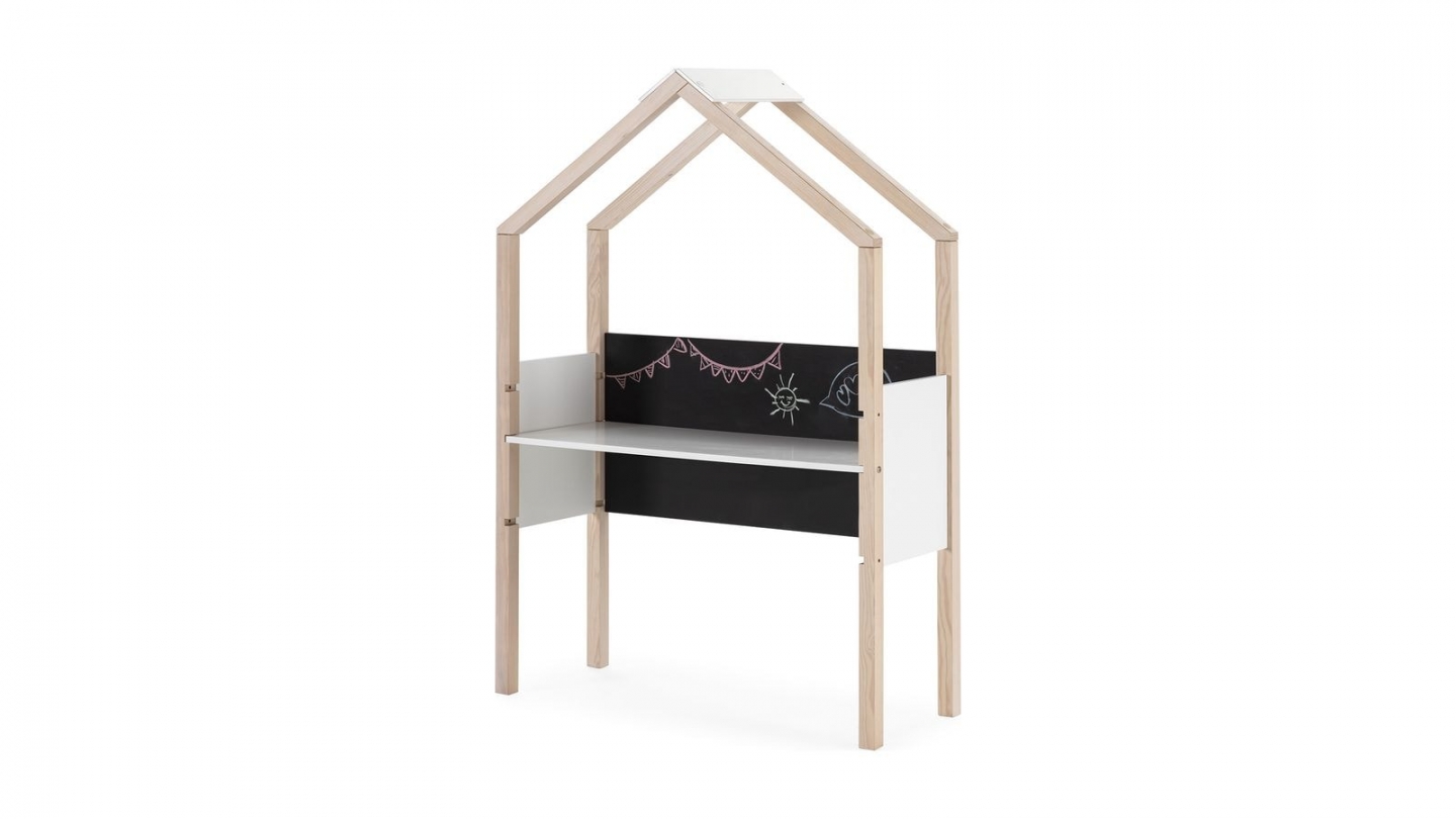 Bureau cabane pour enfant en bois 100 cm - Silia