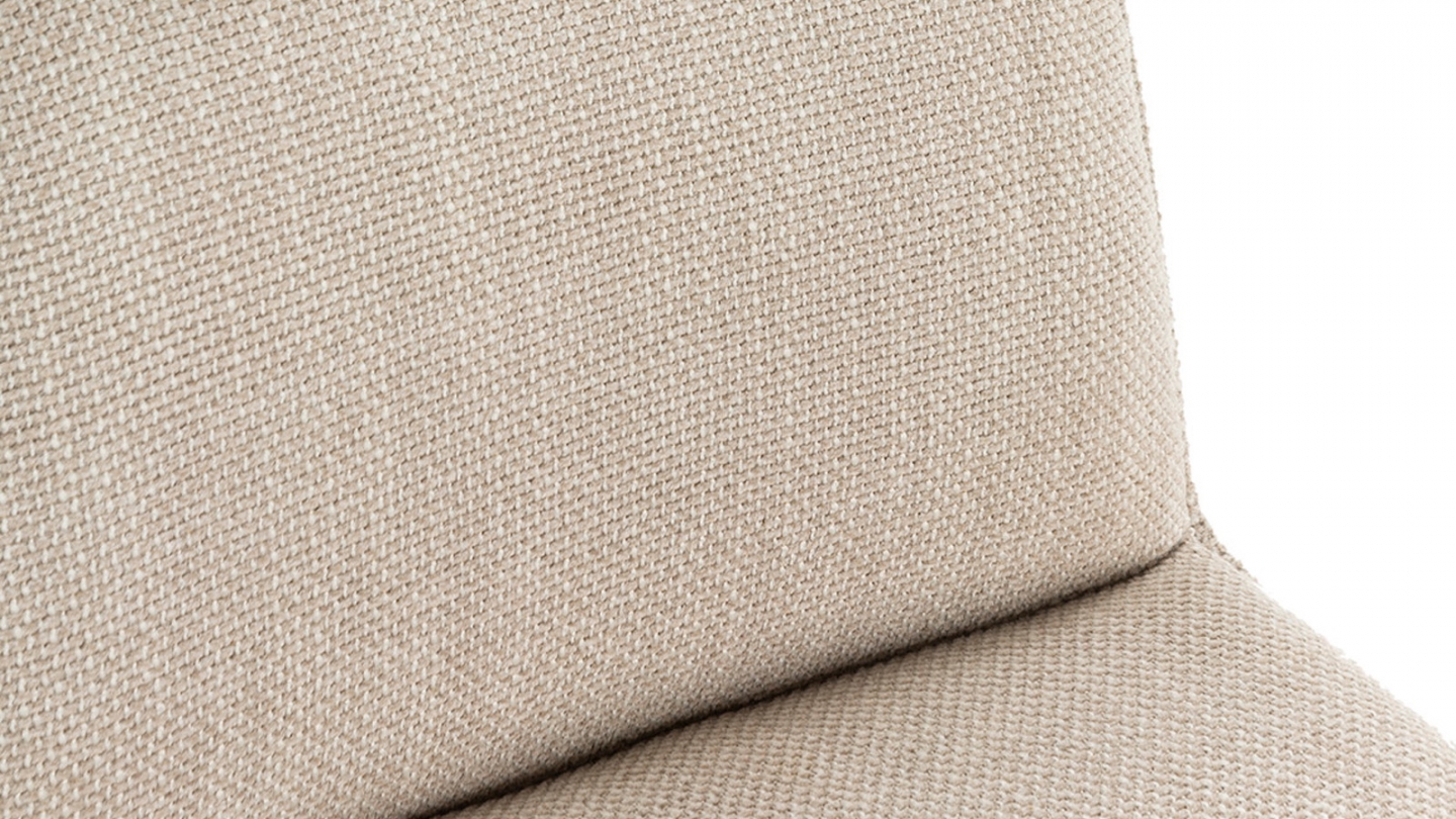 Lot de 2 chaises en tissu beige - Iconic