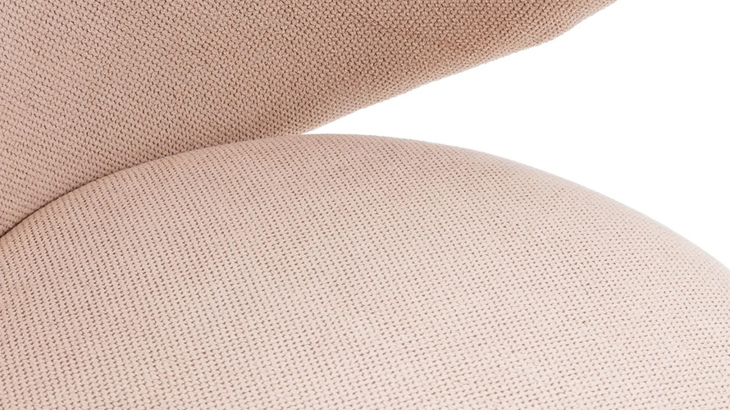 Fauteuil en tissu rose pâle - Cocoon
