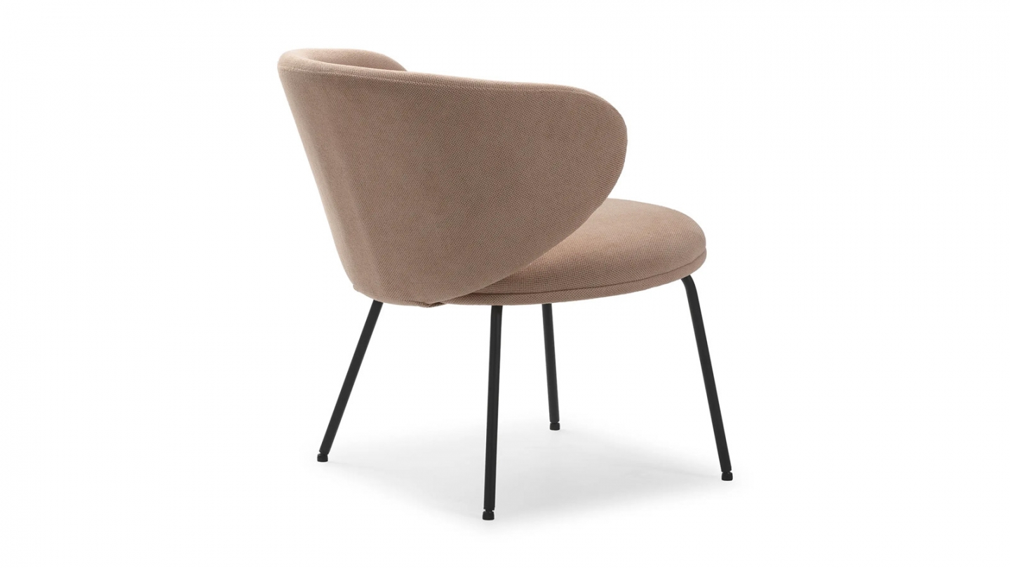 Fauteuil en tissu rose pâle - Cocoon