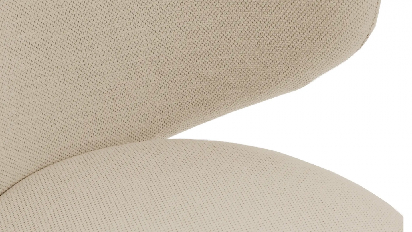 Fauteuil en tissu beige - Cocoon