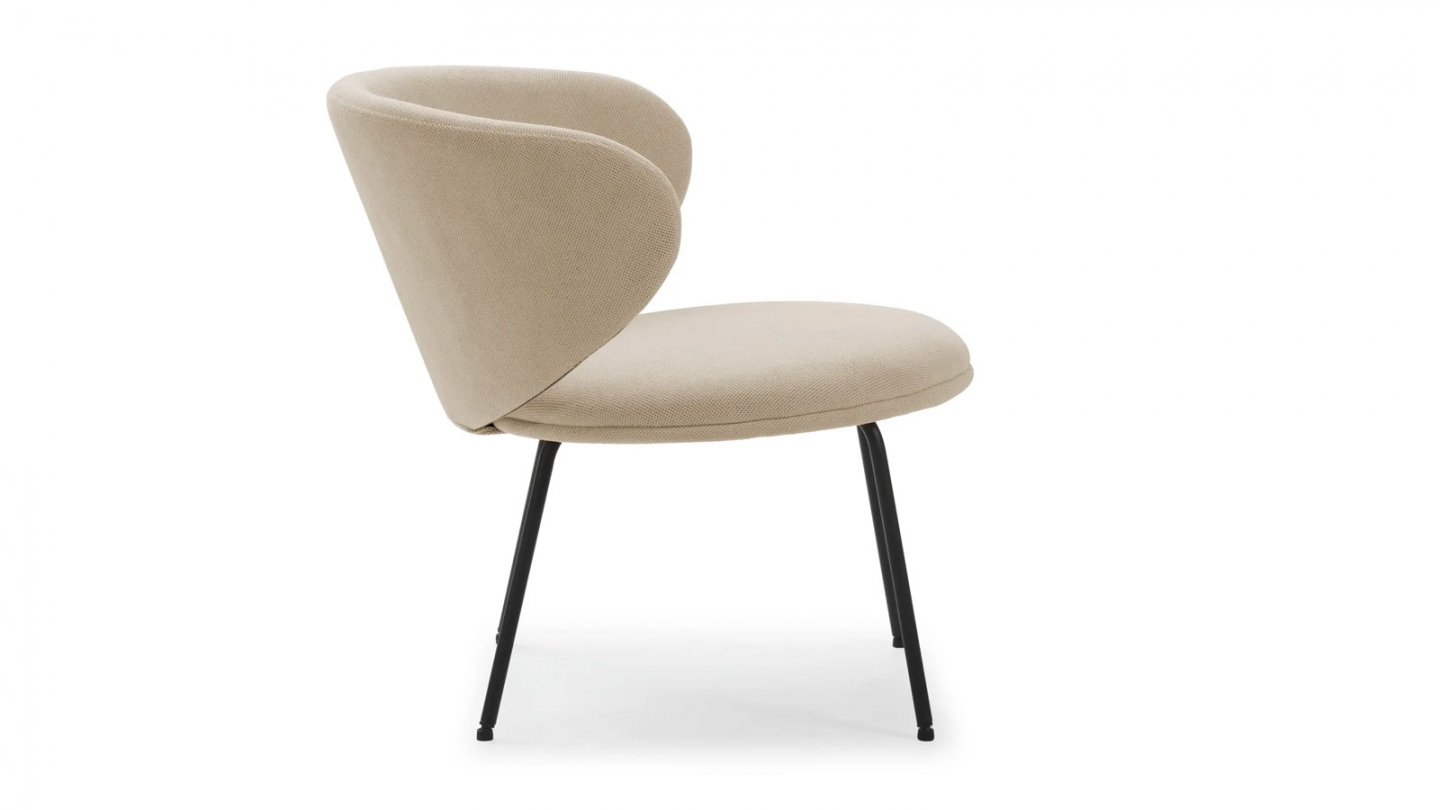 Fauteuil en tissu beige - Cocoon