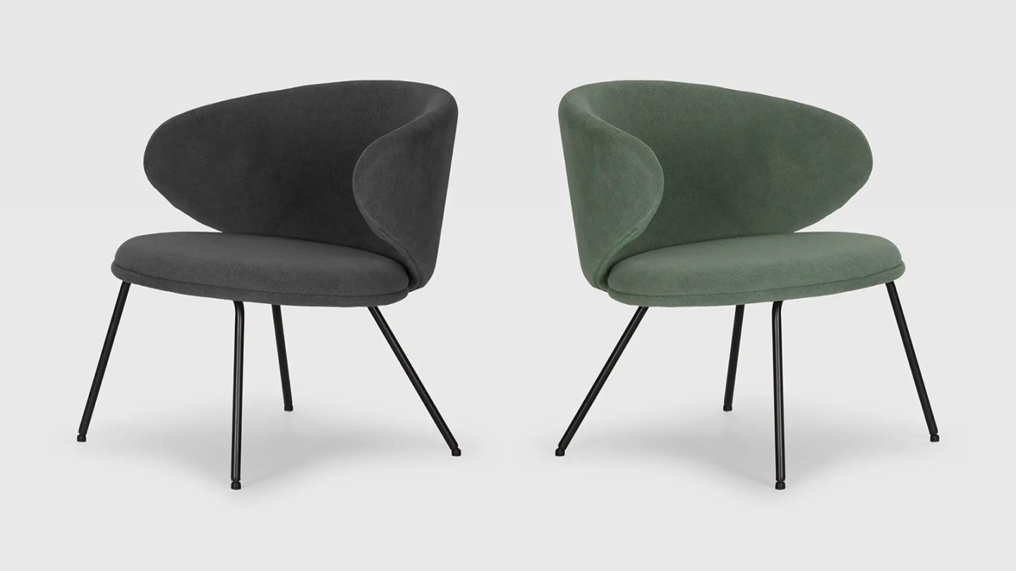 Fauteuil en tissu vert - Cocoon