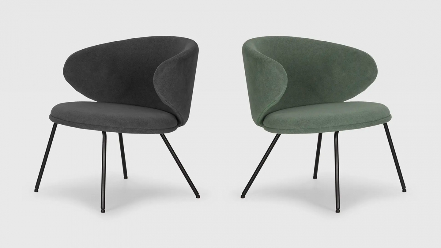 Fauteuil en tissu gris foncé - Cocoon
