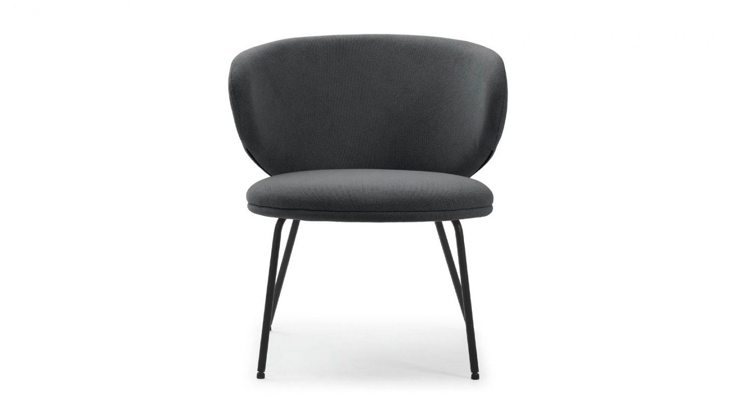Fauteuil en tissu gris foncé - Cocoon
