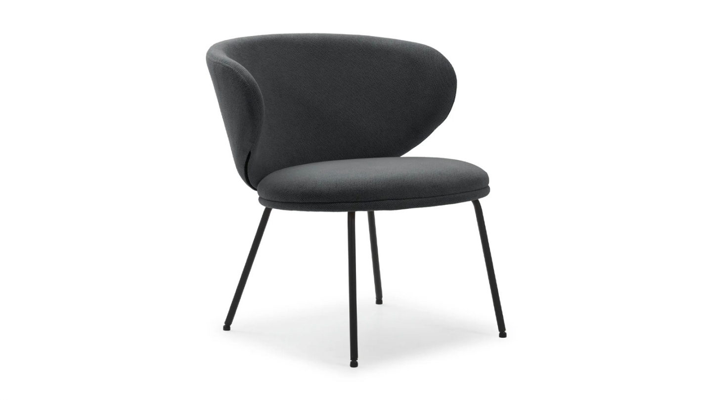 Fauteuil en tissu gris foncé - Cocoon