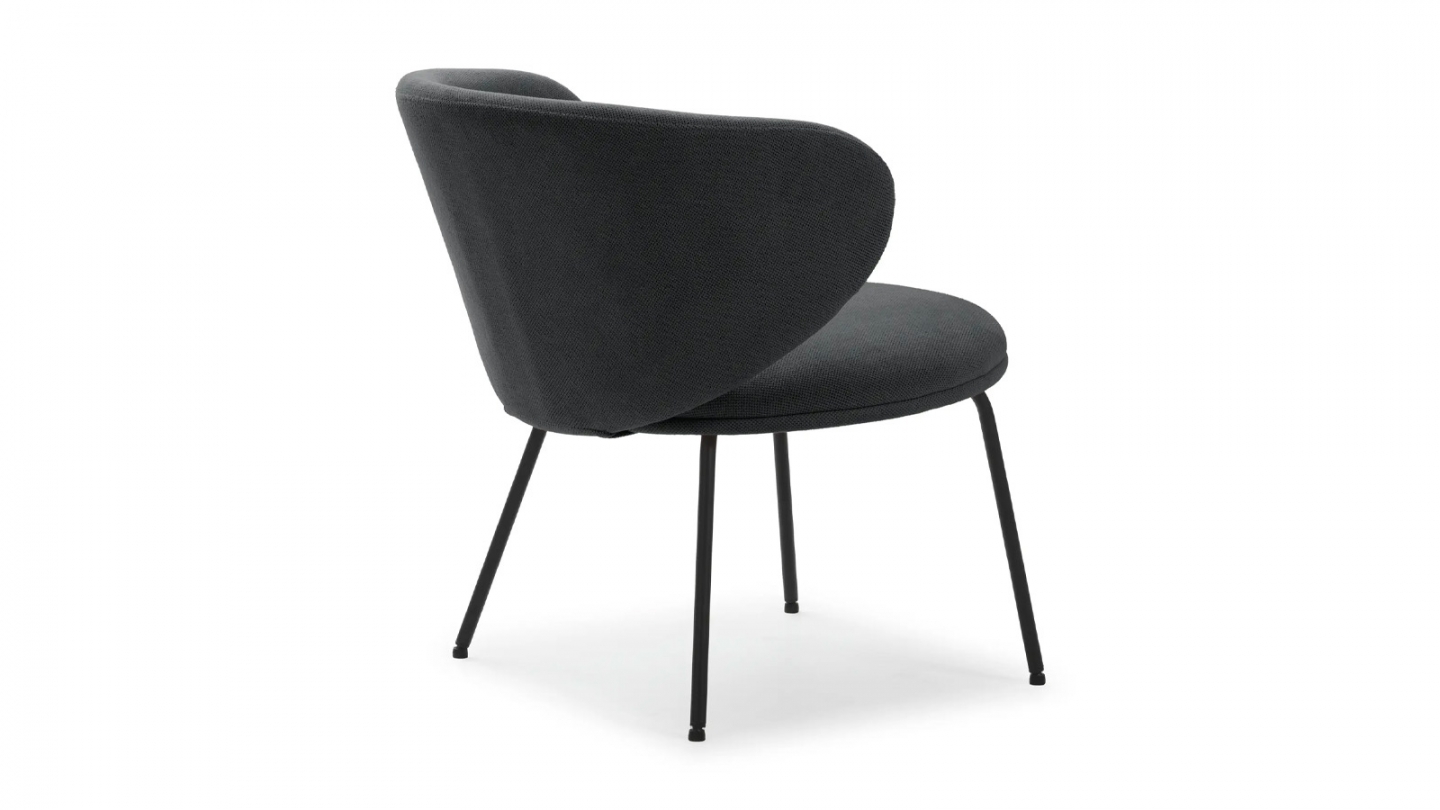 Fauteuil en tissu gris foncé - Cocoon