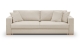 Canapé convertible 3 places en tissu chenille beige - Robin