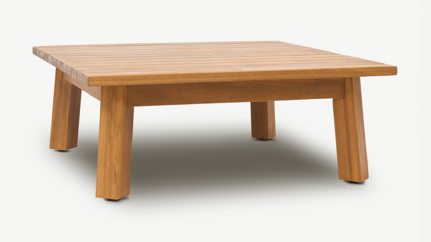 Table basse de jardin carrée en bois FSC - Palau