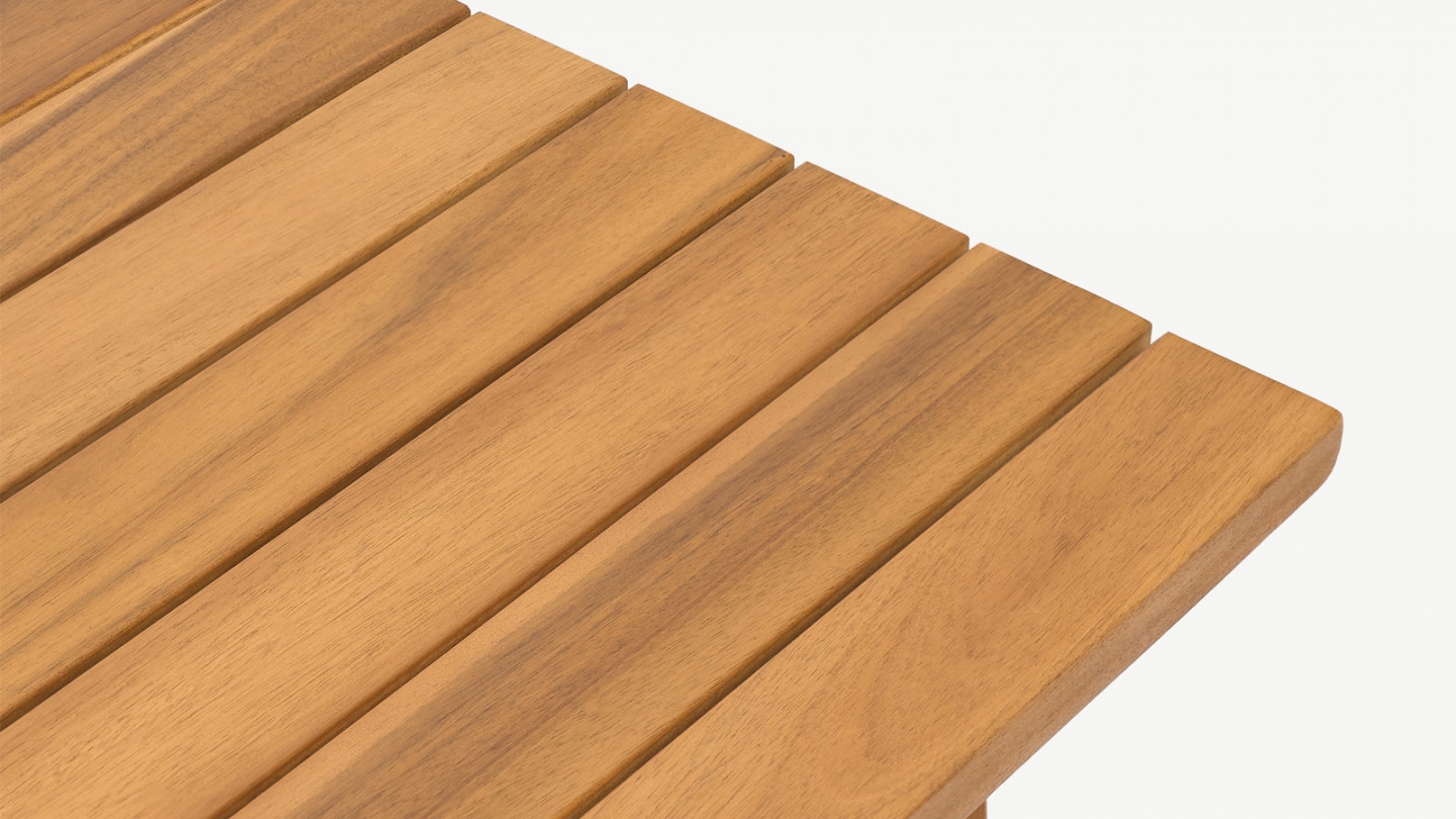 Table basse de jardin carrée en bois FSC - Palau