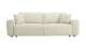 Canapé convertible 3 places en velours côtelé beige - Grazia