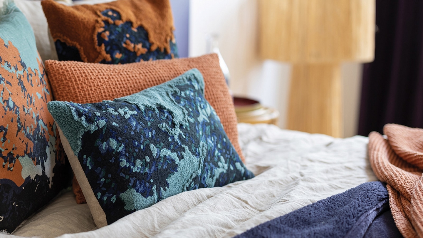 Plaid doux bleu marine 130 x 160 cm - Michka