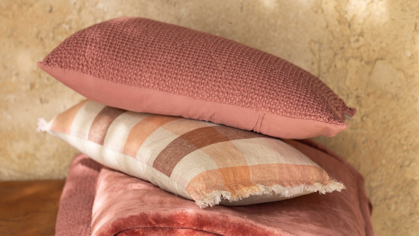 Plaid doux terracotta 130 x 160 cm - Michka