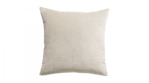 Coussin en velours grège 45 x 45 cm - Elise