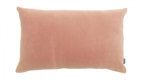 Coussin en velours rose épice 30 x 50 cm - Elise