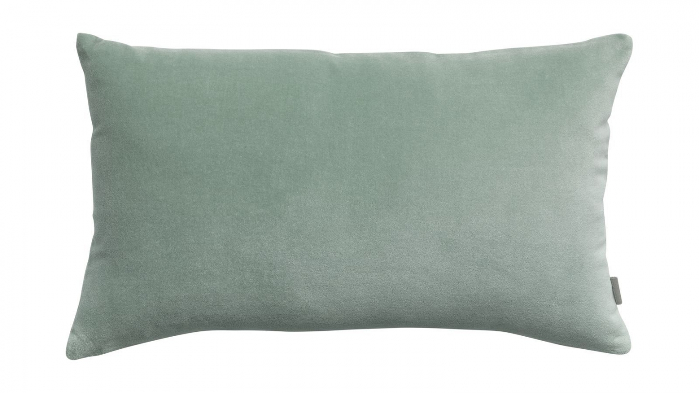 Coussin en velours vert opaline 30 x 50 cm - Elise